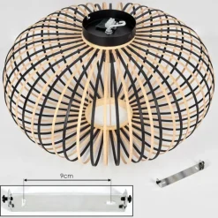 Luminaires Scandinaves-hofstein Oravi Plafonnier Noir, 1 lumière