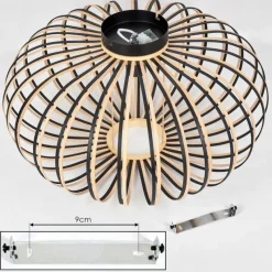 Luminaires Scandinaves-hofstein Oravi Plafonnier Noir, 1 lumière