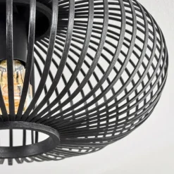 Luminaires Scandinaves-hofstein Oravi Plafonnier Noir, 1 lumière