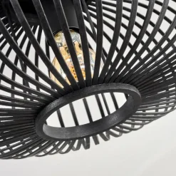 Luminaires Scandinaves-hofstein Oravi Plafonnier Noir, 1 lumière