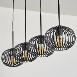 hofstein Oravi Suspension Noir, 4 lumières