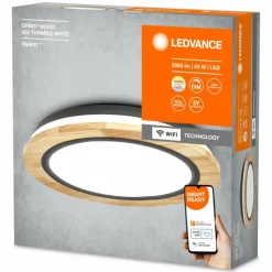 Luminaires Ledvance ORBIS Applique murale / Plafonnier LED Couleur bois, 1 lumière
