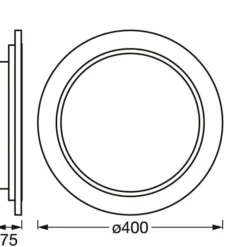 Luminaires Ledvance ORBIS Applique murale / Plafonnier LED Couleur bois, 1 lumière