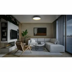 Lampes Dorées-Luminaires Ledvance ORBIS Applique murale / Plafonnier LED Or, Noir, 1 lumière