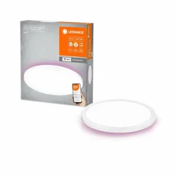 Luminaires Ledvance ORBIS Applique murale / Plafonnier LED Blanc, 1 lumière, Changeur de couleurs