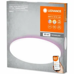 Luminaires Ledvance ORBIS Applique murale / Plafonnier LED Blanc, 1 lumière, Changeur de couleurs