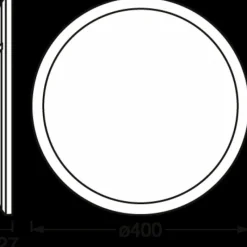 Luminaires Ledvance ORBIS Applique murale / Plafonnier LED Noir, 1 lumière* Éclairage Led