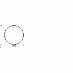 Luminaires Ledvance Orbis Plafonnier LED Noir, 1 lumière* Éclairage Led