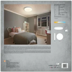 Luminaires Ledvance Orbis Plafonnier LED Blanc, 1 lumière* Éclairage Led