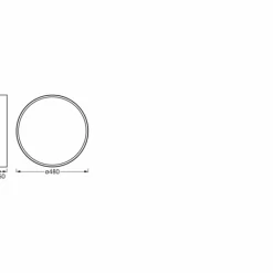 Luminaires Ledvance Orbis Plafonnier LED Blanc, 1 lumière* Éclairage Led