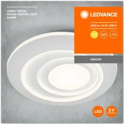Luminaires Ledvance Orbis Plafonnier LED Blanc, 1 lumière* Éclairage Led