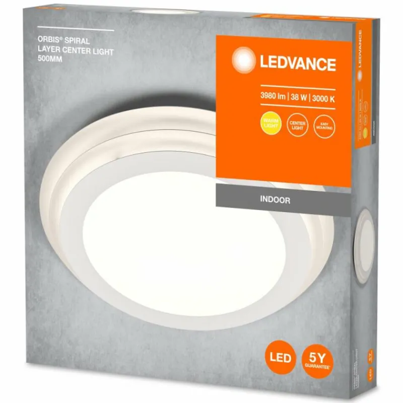 Luminaires Ledvance Orbis Plafonnier LED Blanc, 1 lumière* Éclairage Led