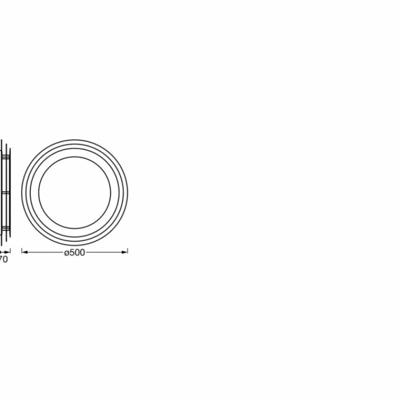 Luminaires Ledvance Orbis Plafonnier LED Blanc, 1 lumière* Éclairage Led