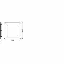 Luminaires Ledvance Orbis Plafonnier LED Blanc, 1 lumière* Éclairage Led