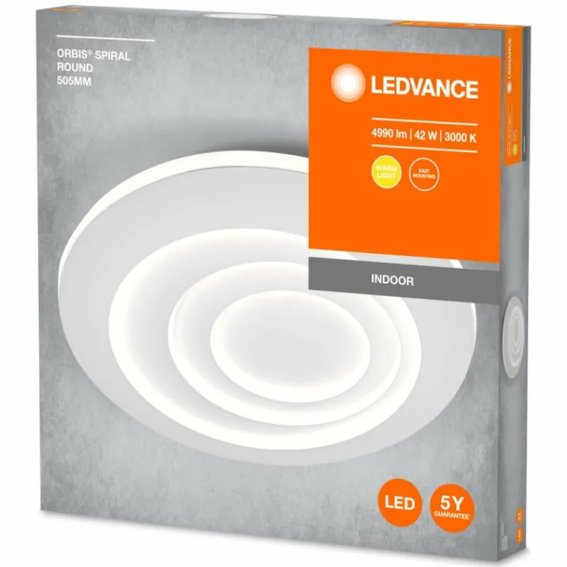 Luminaires Ledvance Orbis Plafonnier LED Blanc, 1 lumière* Éclairage Led