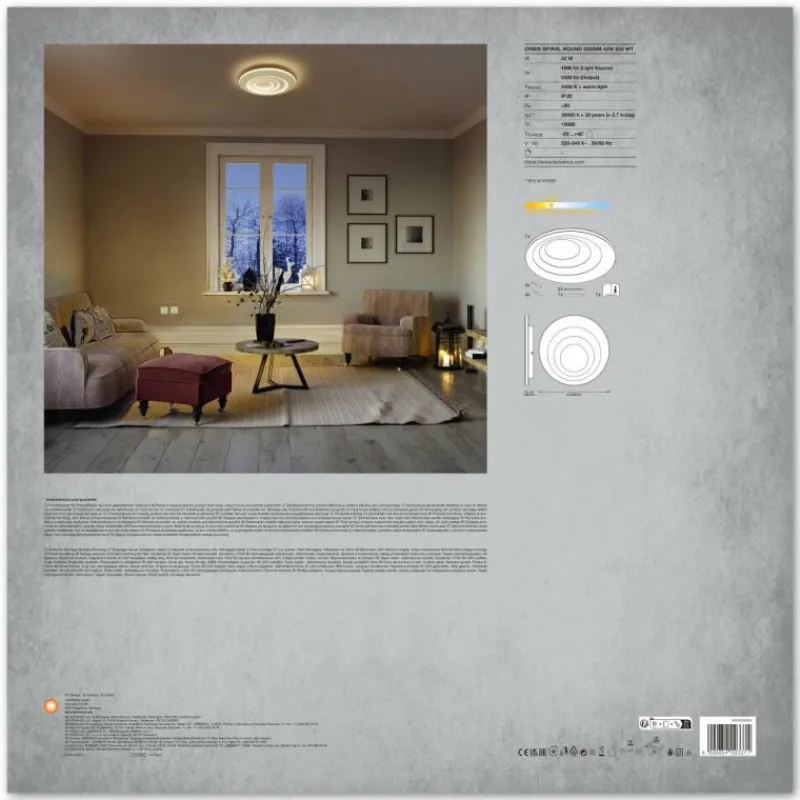 Luminaires Ledvance Orbis Plafonnier LED Blanc, 1 lumière* Éclairage Led