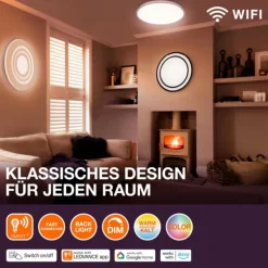 Luminaires Ledvance Orbis Plafonnier Noir, Blanc, 2 lumières* Plafonniers