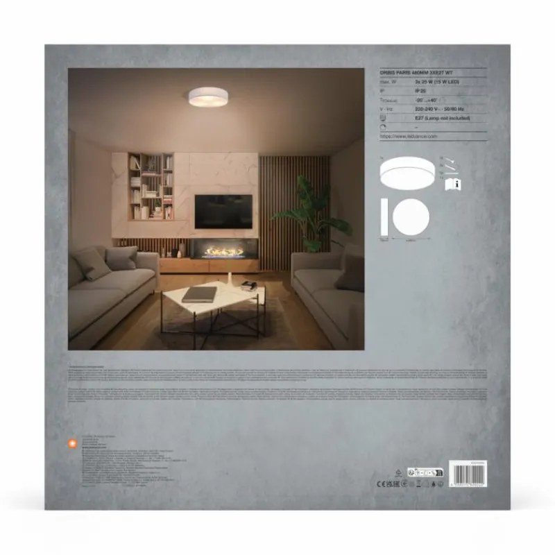 Luminaires Ledvance Orbis Plafonnier Blanc, 3 lumières* Plafonniers