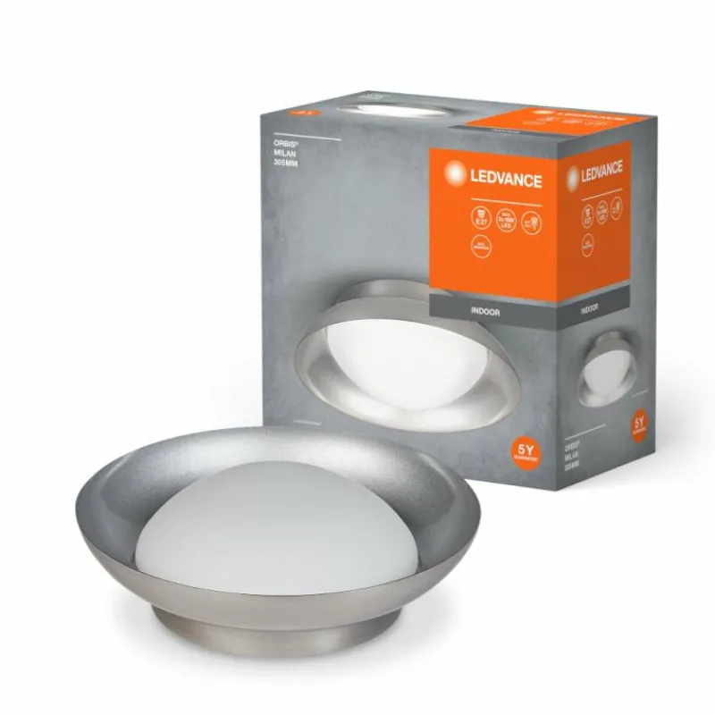 Luminaires Ledvance Orbis Plafonnier Nickel mat, 2 lumières* Plafonniers