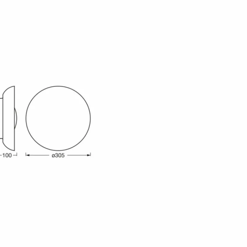 Luminaires Ledvance Orbis Plafonnier Nickel mat, 2 lumières* Plafonniers