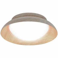 Lampes En Bois-Luminaires Ledvance Orbis Plafonnier Couleur bois, 2 lumières