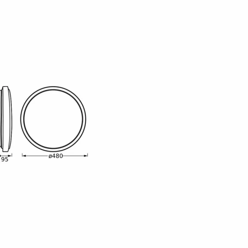 Luminaires Ledvance Orbis Plafonnier LED Blanc, 1 lumière* Éclairage Led