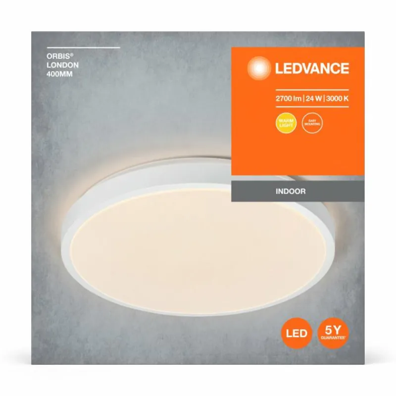 Luminaires Ledvance Orbis Plafonnier LED Blanc, 1 lumière* Éclairage Led