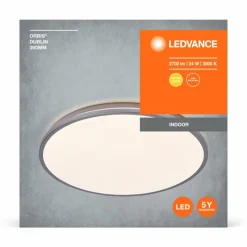 Luminaires Ledvance Orbis Plafonnier LED Argenté, 1 lumière* Éclairage Led