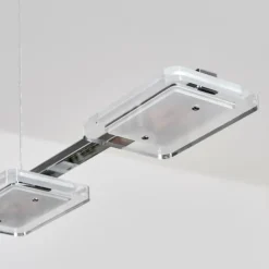 hofstein Ordal Suspension, Suspension LED Argenté, 4 lumières* Suspensions