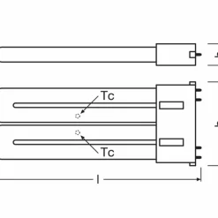 Luminaires Osram OSRAM DULUX 2G10 12 Watt 4000 Kelvin 1500 Lumen