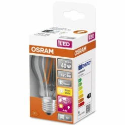 Luminaires Osram OSRAM LED DAYLIGHT LED E27 4,9 Watt 2700 Kelvin 470 lumen