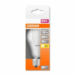 Luminaires Osram Osram LED E27 8,5 Watt 2700 Kelvin 806 Lumen