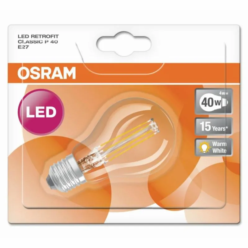 Luminaires Osram Osram LED E27 4 Watt 2700 Kelvin 470 Lumen