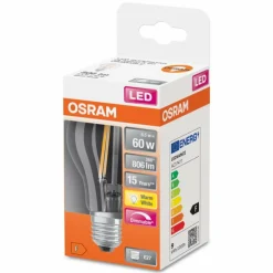 Luminaires Osram Osram LED E27 6,5 Watt 2700 Kelvin 806 Lumen