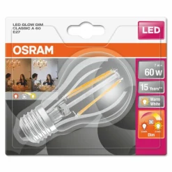 Luminaires Osram Osram LED E27 7 Watt 2200-2700 Kelvin 806 Lumen