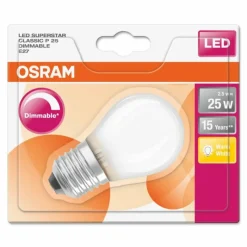Luminaires Osram Osram LED E27 2,5 Watt 2700 Kelvin 250 Lumen