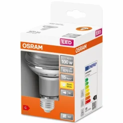Luminaires Osram Osram LED E27 9,1 Watt 2700 Kelvin 670 Lumen