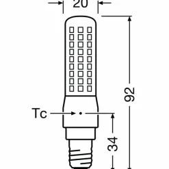 Luminaires Ledvance OSRAM LED E14 7 Watt 2700 Kelvin 806 Lumen