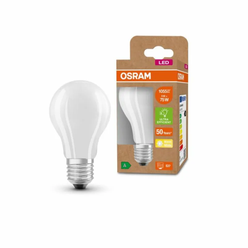 Luminaires Osram OSRAM LED E27 5 Watt 3000 Kelvin 1055 lumen