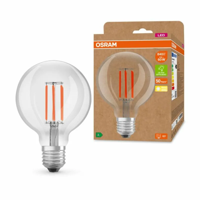 Luminaires Osram OSRAM LED E27 4 Watt 3000 Kelvin 840 lumen
