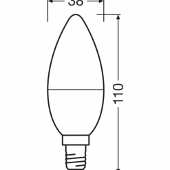 Luminaires Osram OSRAM LED E14 7,5 Watt 3000 Kelvin 806 Lumen
