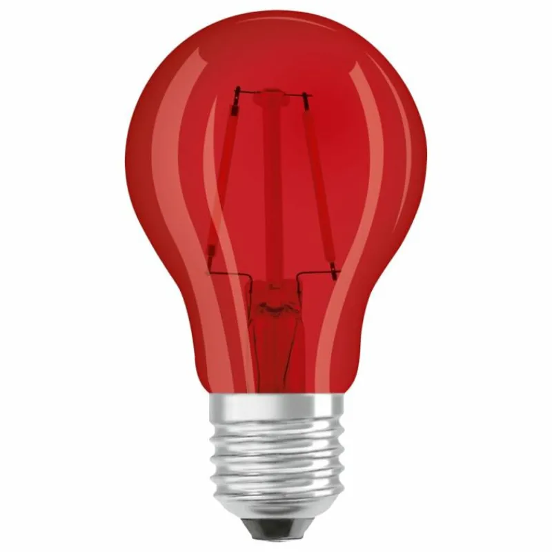 Luminaires Osram Osram LED E27 2 Watt Rot 50 Lumen