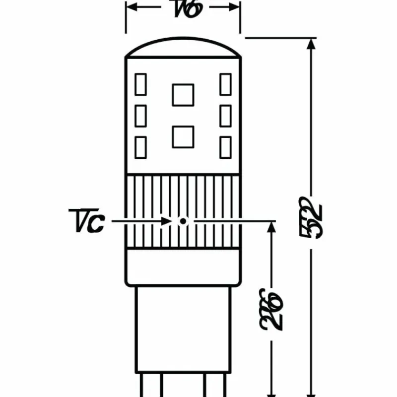 Luminaires Ledvance OSRAM LED G9 3 Watt 2700 Kelvin 320 Lumen