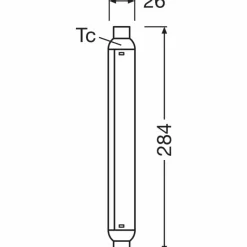 Luminaires Osram OSRAM LED Line S15s 7 Watt 2700 Kelvin 750 Lumen