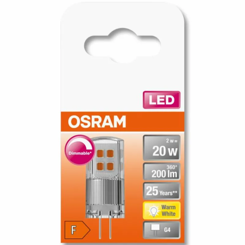 Luminaires Osram OSRAM LED PIN G4 2 Watt 2700 Kelvin 200 lumen