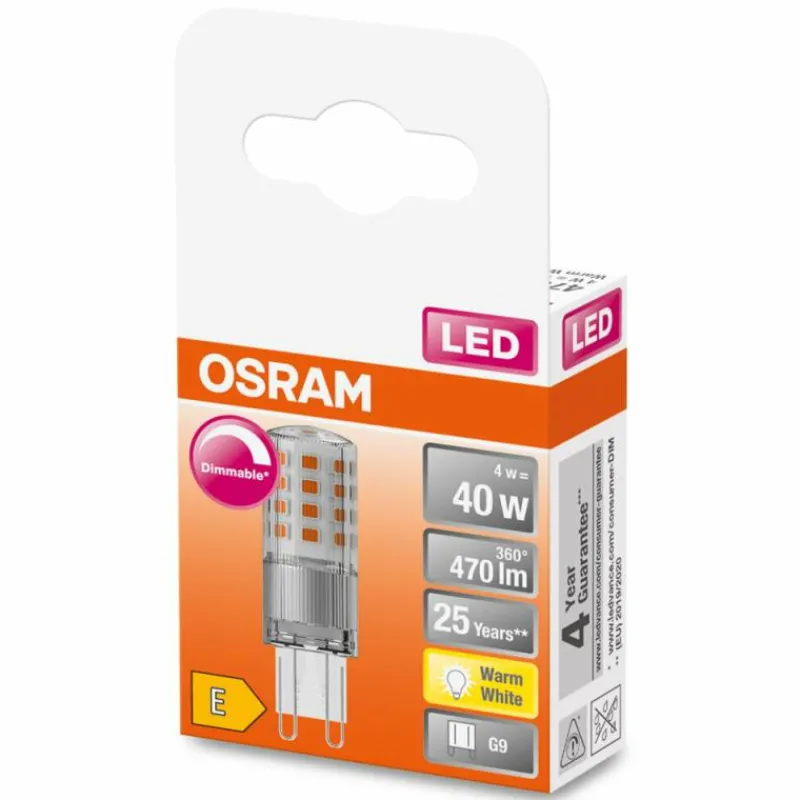 Luminaires Osram OSRAM LED PIN G9 4 watt 2700 kelvin 470 lumen