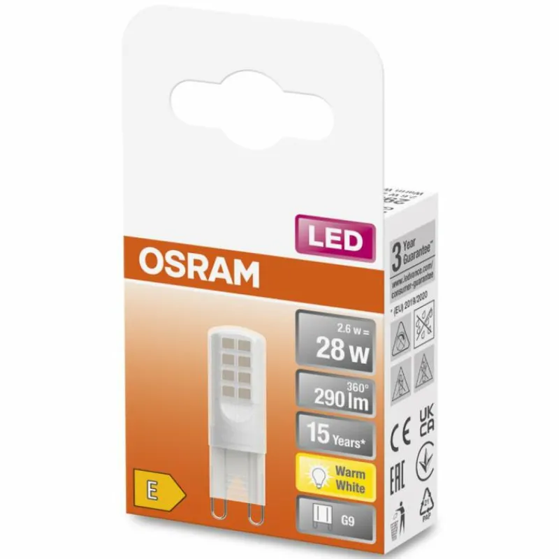 Luminaires Osram OSRAM LED PIN LED G9 2,6 watt 2700 kelvin 290 lumen