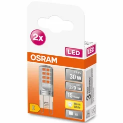 Luminaires Osram OSRAM LED PIN Lot de 2 G9 2,6 watt 2700 kelvin 320 lumen