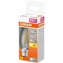 Luminaires Osram OSRAM LED Retrofit B22d 4 Watt 2700 Kelvin 470 Lumen