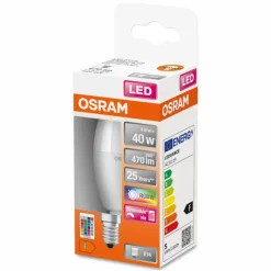 Luminaires Osram OSRAM LED Retrofit E14 4,9 watt 2700 kelvin 470 lumen